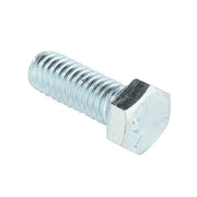 Grade 5, 3/8"-16 Hex Head Cap Screw, Zinc Plated Steel, 1 in L, 50 PK