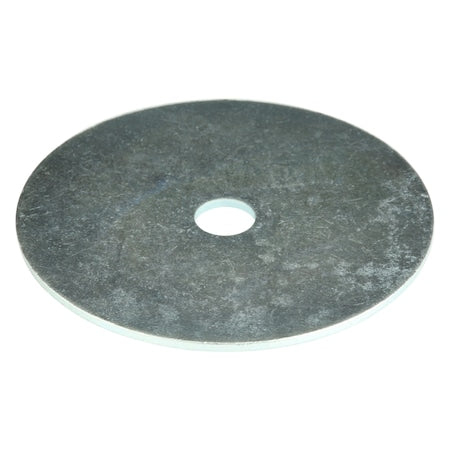 Fender Washer, For Screw Size 1/4" ,Steel Zinc Plated Finish, 100 PK