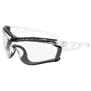 Checklite(R) CL5 Bifocal Safety Glasses, Gray Wraparound Frame, 2.0 Diopter, Gray Lens, Universal