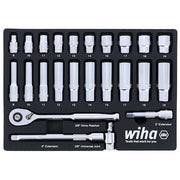 Professional Socket Tray 3/8" Drive 24pc