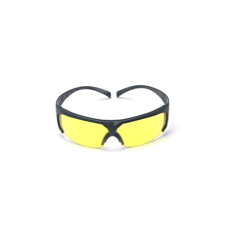 SecureFit 600, Safety Glasses, Anti-Fog, Amber Lens, Gray Frame, Half-Frame