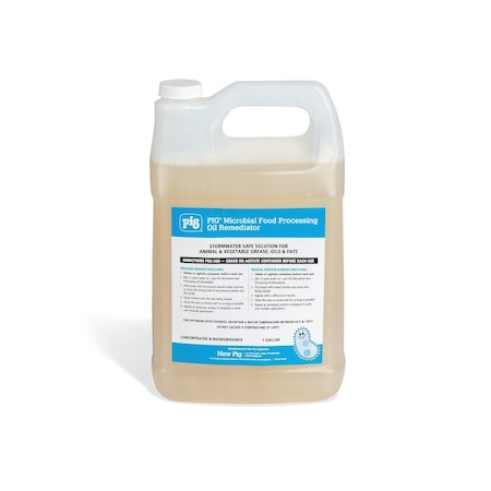 Microbial Food Processing Oil Remediator, Remediator, 1 gal. Container