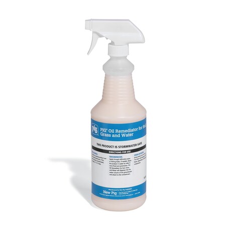 Oil Remediator for Soil, Grass and Water, Remediator, 32 oz. Spray Bottle
