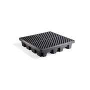 PIG 4-Drum Poly Spill Containment Pallet Without Drain 51" L x 51" W x 10" H