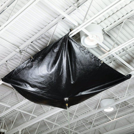 PIG Magnetic Roof Leak Diverter Tarp Black 5' L x 5' W