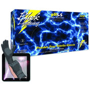 Black Lightning — Black 6 mil Nitrile PF Exam Glove, Size XXL (case of 1,000)