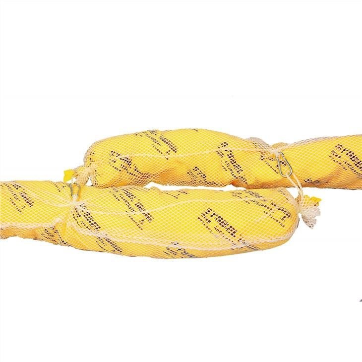 Hazmat absorbent boom 4"×4 ft, yellow, 4-pack