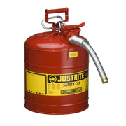 Type II safety can, 5-gal w/ flexible hose, red