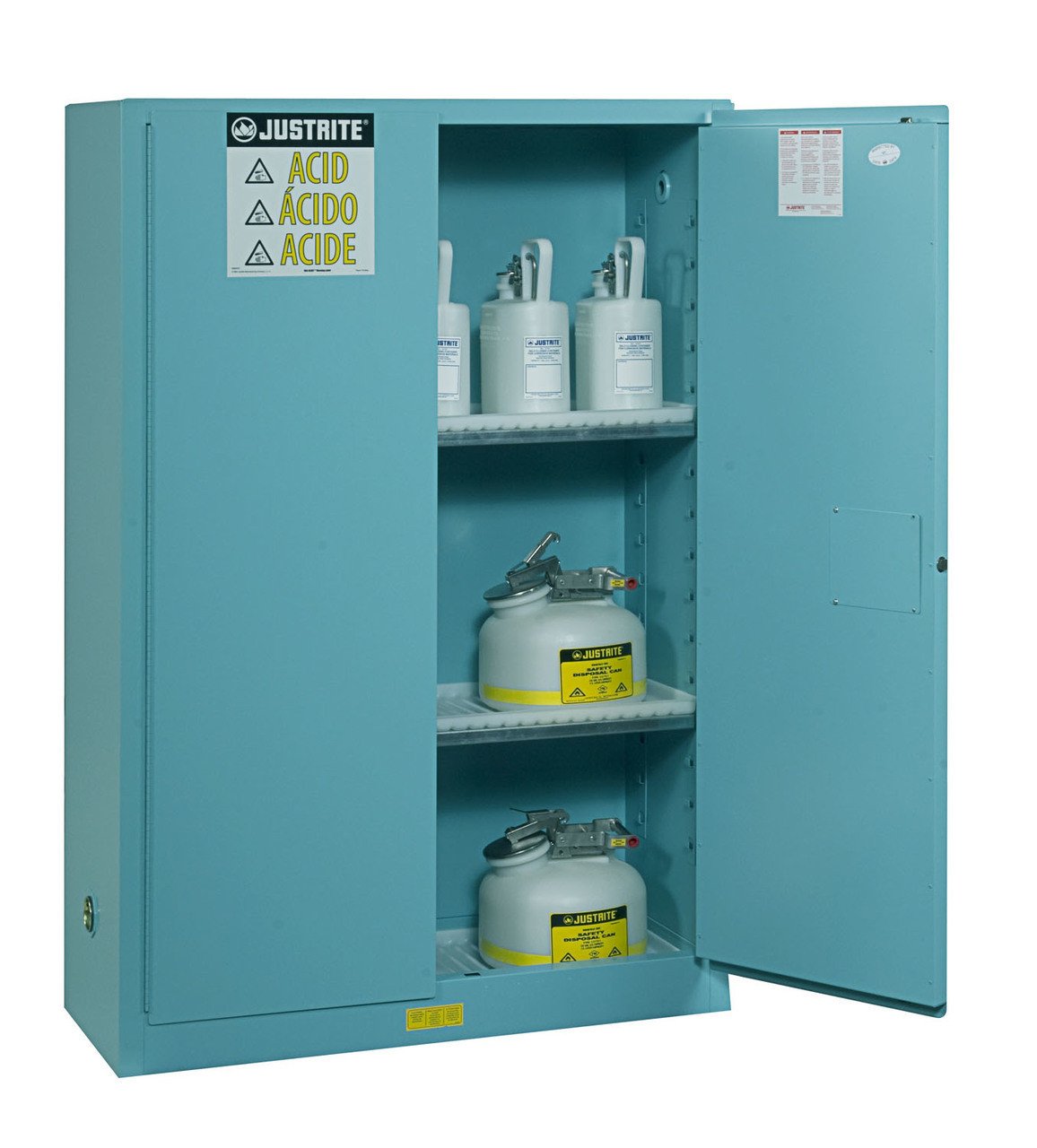 Acid/Corrosive storage cabinet, 45-gal, blue
