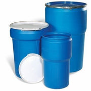 Open-head poly overpack drum, 65-gal