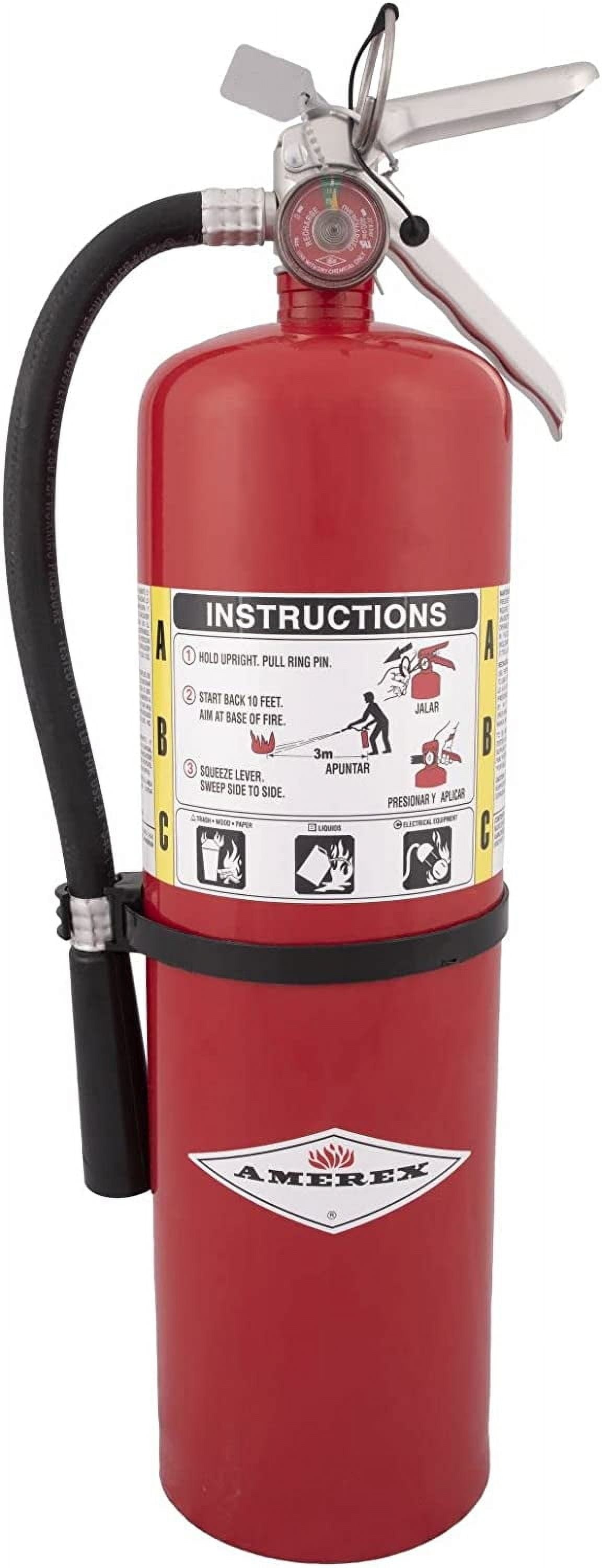 Fire extinguisher, 10 lb ABC dry chemical