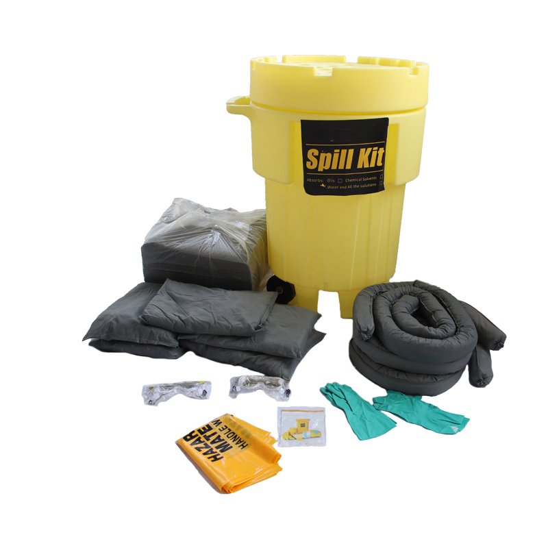 Universal spill kit, 20-gal wheeled overpack