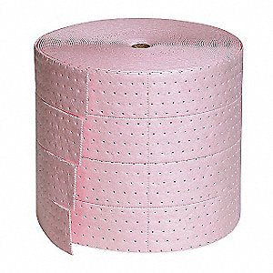 Perforated absorbent roll for shop use