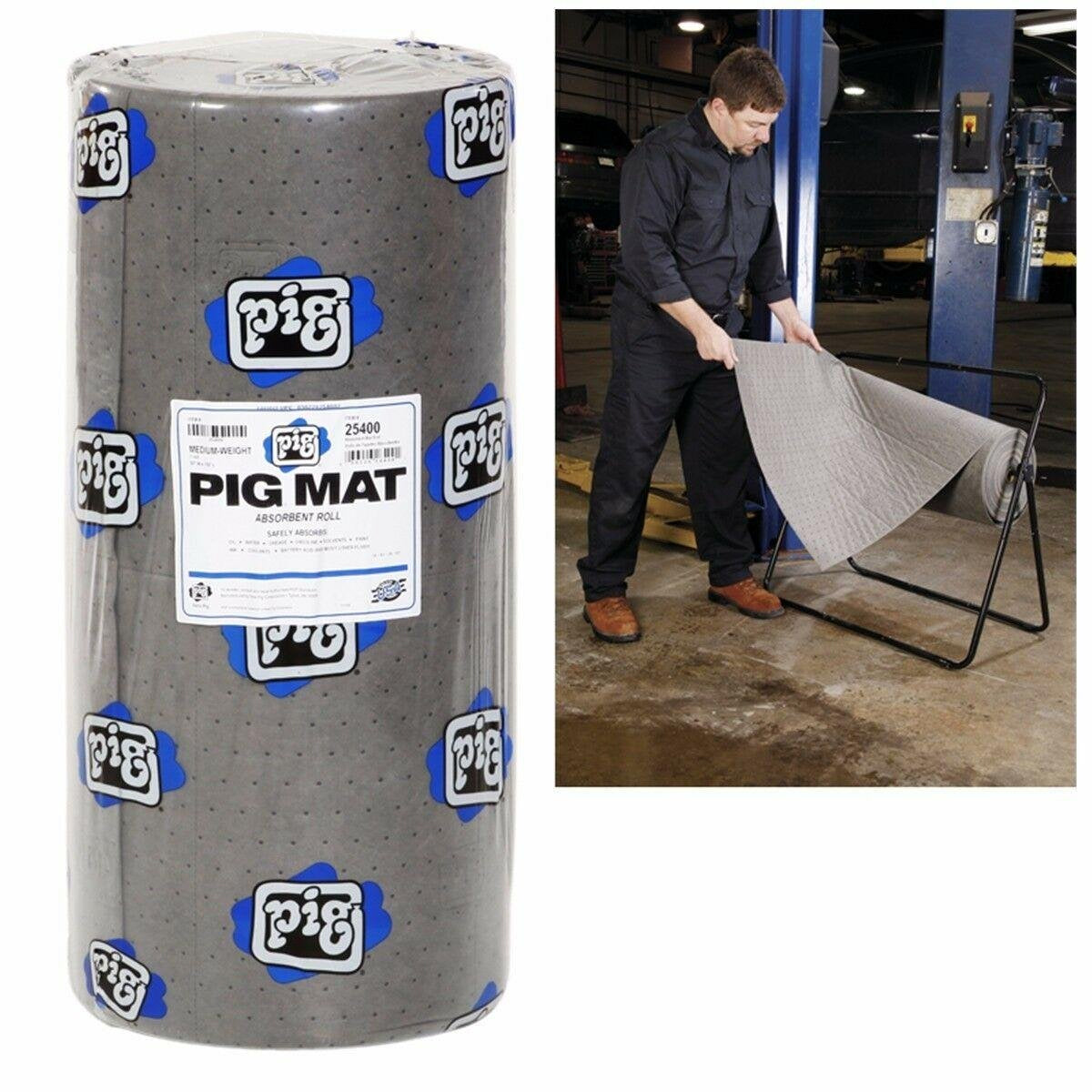 Oil-only absorbent mat roll, 30"×150ft