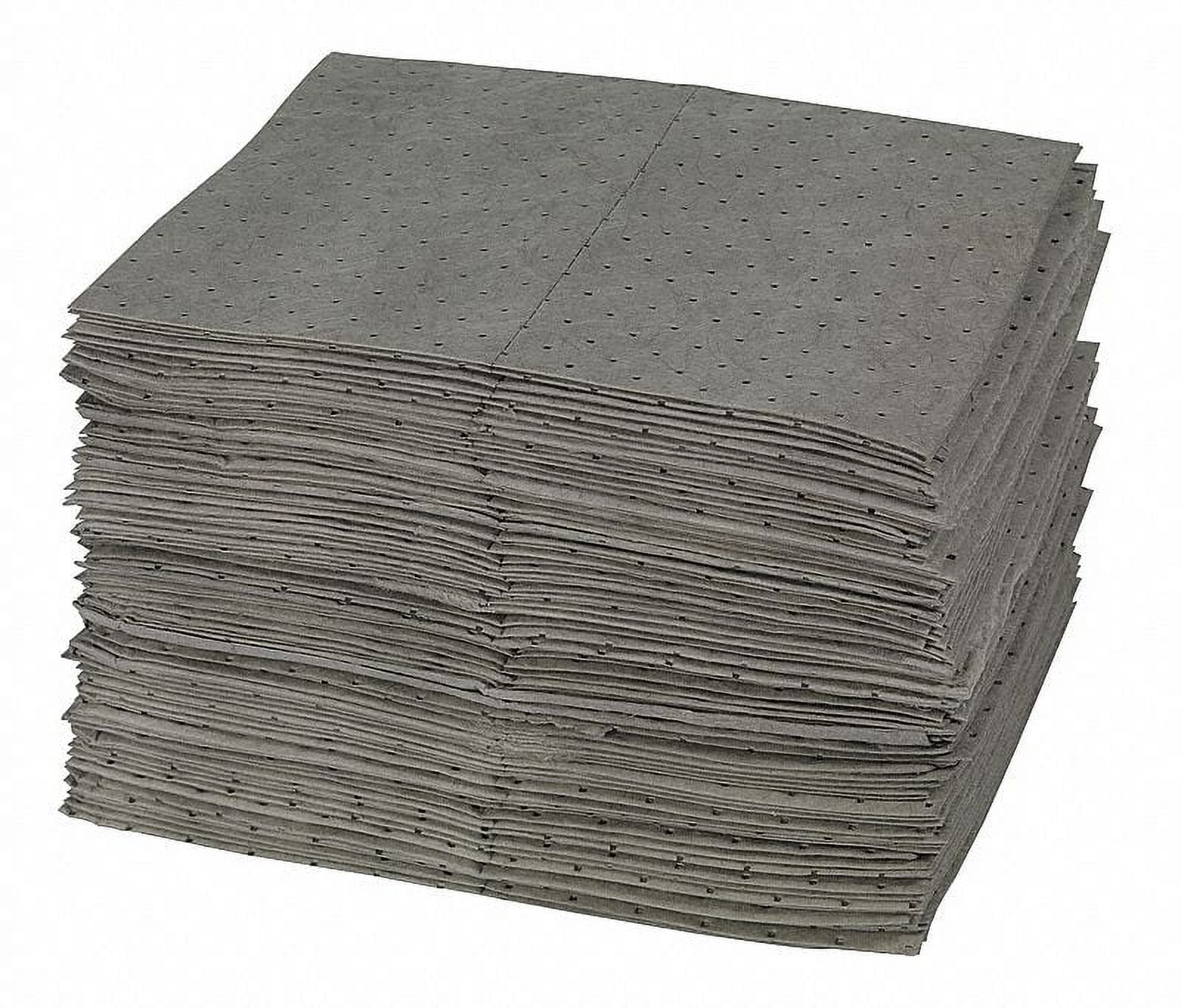 Universal absorbent pads, gray, 15"×17", 100/pk