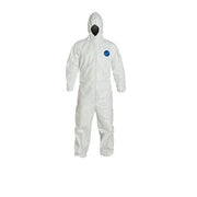 Tyvek hooded coveralls, XL, 25/case