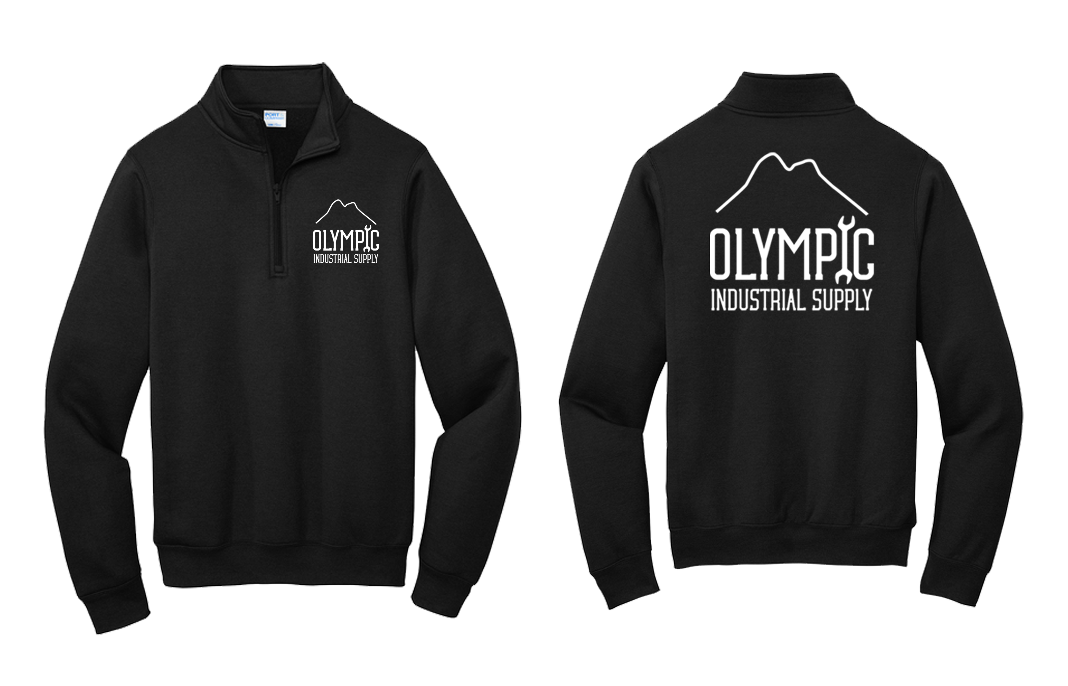 Port & Company Quarter-Zip Hoodie - Black