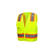 Safety Vest, Hi-Vis, Lime, 4XL