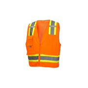 Safety Vest, Hi-Vis, Orange, 3XL