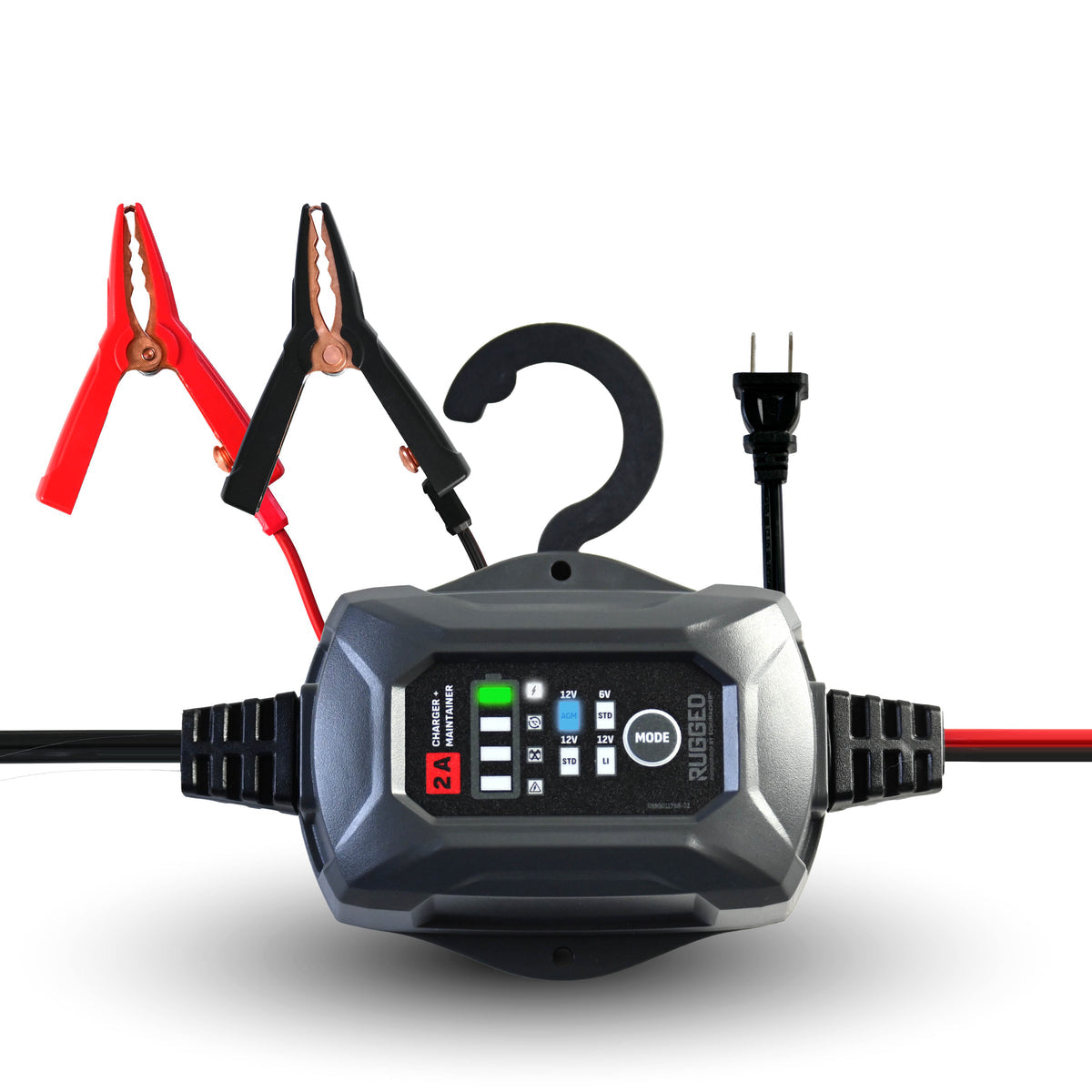 Rugged 6V/12V 2A Battery Charger and Maintainer