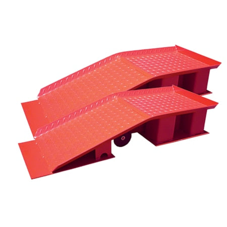 20 Ton Truck Ramp, Super Duty, 40,000 lb, 2 pc, Red