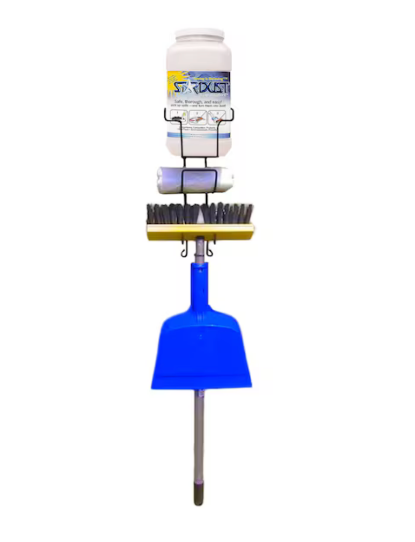 Stardust Spill Control Station, 1 gal Volume Absorbed per Kit, Wall Mounted Rack, Gray, 17