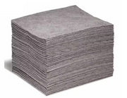 SpillTech Sorbent Pad, 20 gal, 15 in x 18 in, Universal, Gray, Pack of 2, 100 PKs