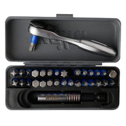 32 Piece GoBox Terminator Blue Impact Bit Set with 1/4-in. Ratchet.