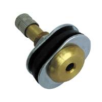 TR-501-OV Clamp-In Brass Truck Valve, oval hole