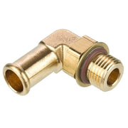 Brass Adapter, 45 Deg Elbow, Male Pipe to Male 45 Deg Flare