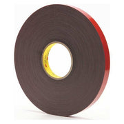 Double-Sided Foam Tape, 3/4 in W, 36 yd L, 1/16 in, Polyethylene Foam, Double-Sided, 12 PK