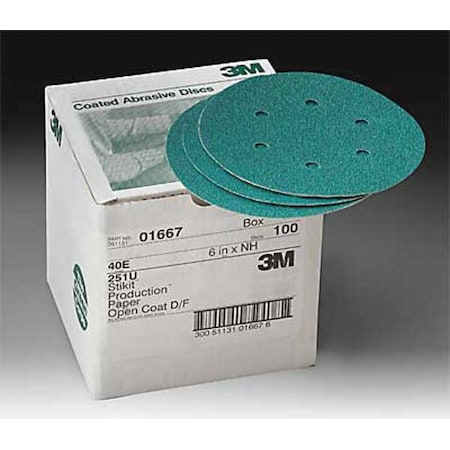 Dust Free Disc,6x Nh,40, Diameter 6In, PK500