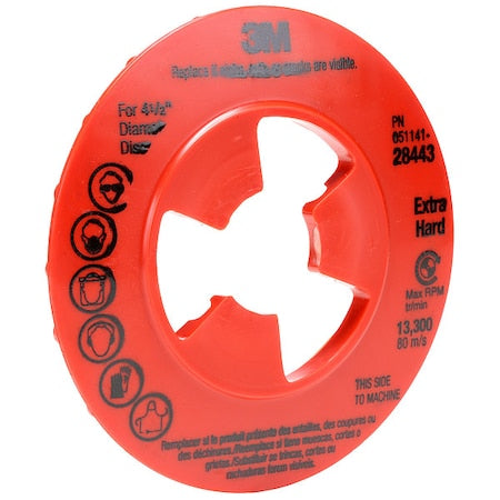 Disc Pad Ribbed Face Plate,7 In D, PK10