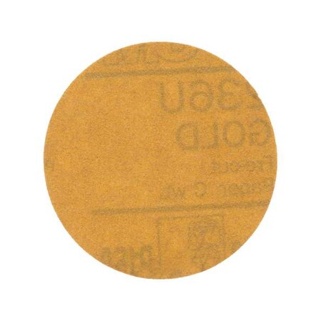 Hook-and-Loop Sanding Disc, 3" Dia, Non-Vacuum, Aluminum Oxide, P150 Grit, Coated Type, 236U