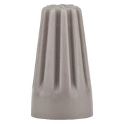 Twist-On Wire Connector, 16 AWG Max, Gray, 300 V, 1000 PK