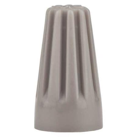 Twist-On Wire Connector, 16 AWG Max, Gray, 300 V, 1000 PK