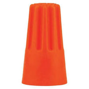 Twist-On Wire Connector, 14 AWG Max, Orange, Vinyl Insulation, 600 V, 1000 PK