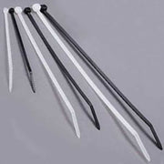 Cable Tie, 6 in L, 1.40 in Max Bundle Dia., Black, Nylon 6/6, 30 lb Strength, 1000 PK
