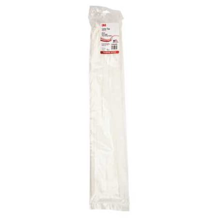 Cable Tie, 24 in L, 7.20 in Max Bundle Dia., Natural, Nylon 6/6, 175 lb Strength, 500 PK