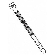 Cable Tie, 9 in L, 2 in Max Bundle Dia., Natural, Nylon 6/6, 120 lb Strength, 500 PK