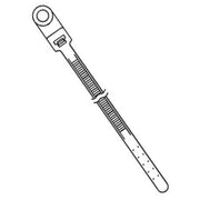 Cable Tie, 9 in L, 2 in Max Bundle Dia., Black, Nylon, 50 lb Strength, 1000 PK
