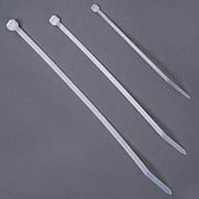 Cable Tie, 6 in L, 1-1/4 in Max Bundle Dia., Natural, Nylon 6/6, 18 lb Strength, 1000 PK