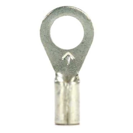 Ring Terminal, #10 Stud Size, 14 AWG, 600 V, Bare Insulated, Bare, Crimp Termination Only, 1000 PK