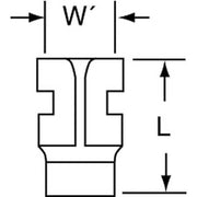 Female Flag Disconnect, Bare, PK1000