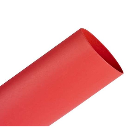 Heat Shrink Tube, Thin Wall, 2:1 I.D. Shrink Ratio, 0.75 in I.D. Before Shrinking, Red, 200 ft
