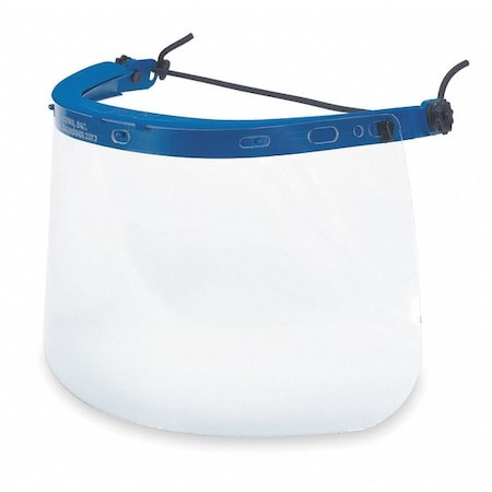 Faceshield Bracket, Nylon, Blue