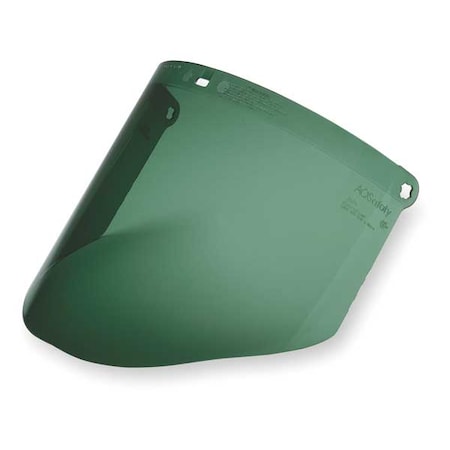 Faceshield Visor, Green Visor, Polycarbonate, Anti-Fog, Anti-Scratch Lens, Medium Green
