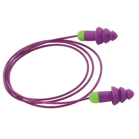 Rockets Reusable Corded Earplugs, Flanged, NRR 27 dB, with Carrying Case, M, 50 Pairs