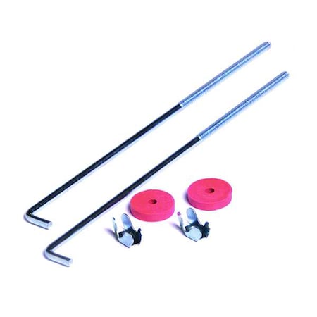 Hold Down Set J Bolt,8 In,PK2