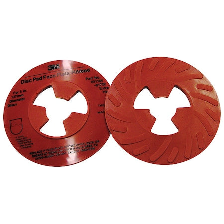 Disc Pad Ribbed Face Plate,5 In D, PK10